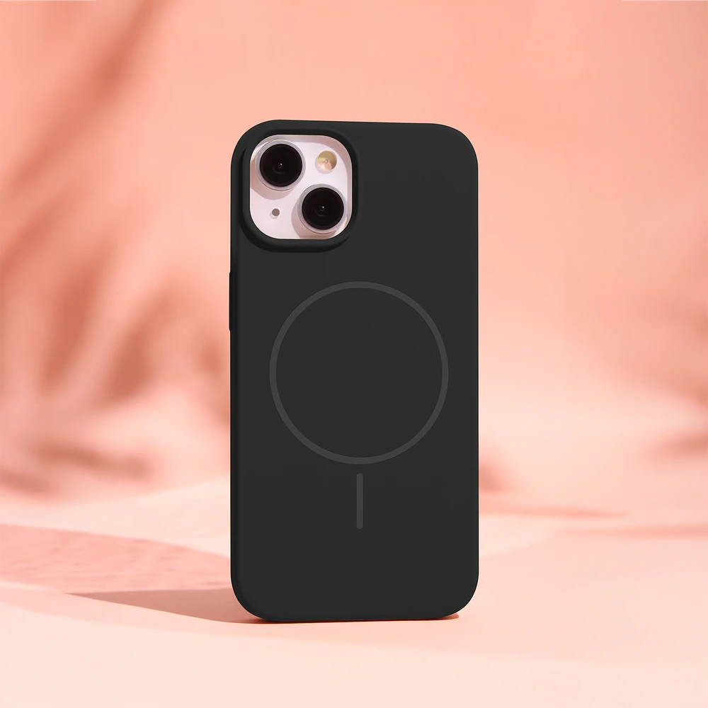 TFO Telforceone Silikoninis plonas „Mag“ dėklas, skirtas „iPhone 17 6,3“ / 18 6,3“; juodas