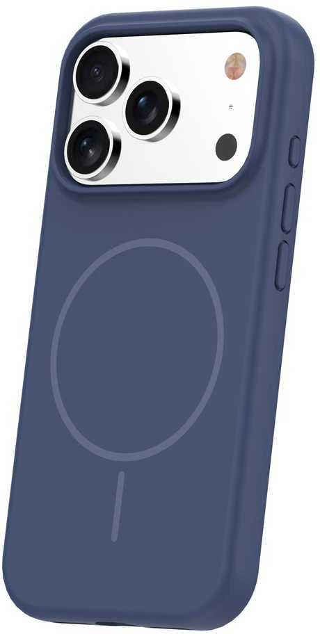 TFO Plonas silikoninis Mag dėklas, skirtas iPhone 17 Pro 6,3" tamsiai mėlynas