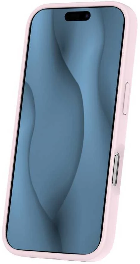 TFO Plonas silikoninis Mag dėklas, skirtas iPhone 16 6,1", šviesiai rožinis