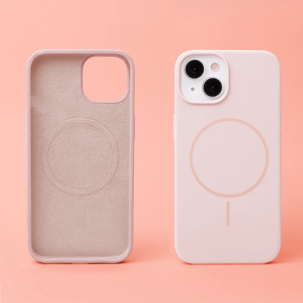 TFO Telforceone Silikoninis plonas „Mag“ dėklas, skirtas „iPhone 14 Pro 6,1“; šviesiai rožinis