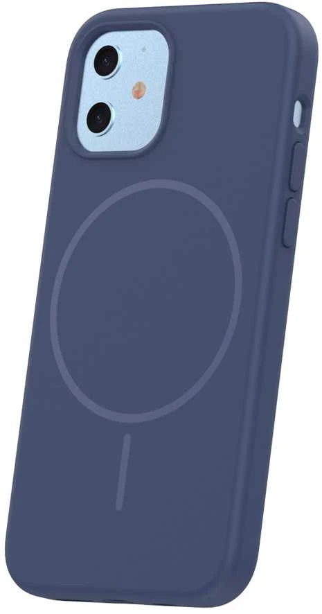 TFO Plonas silikoninis Mag dėklas, skirtas iPhone 12 / 12 Pro 6,1" tamsiai mėlynas