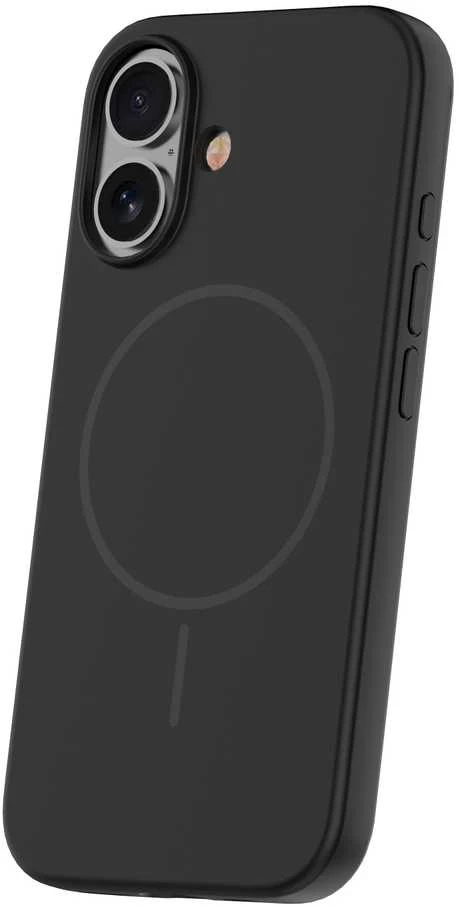 TFO Plonas silikoninis „Magsafe“ dėklas, skirtas „iPhone 16 Pro Max“, juodas
