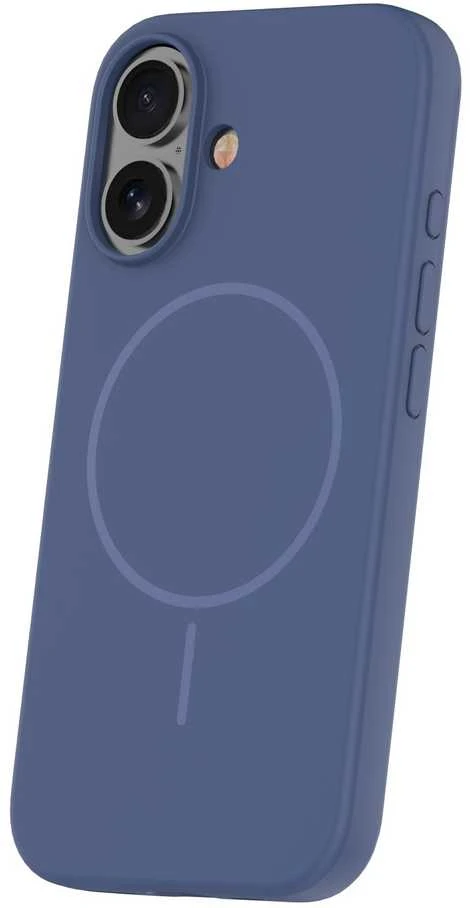 TFO Plonas silikoninis Mag dėklas, skirtas iPhone 16 6,1" tamsiai mėlynas