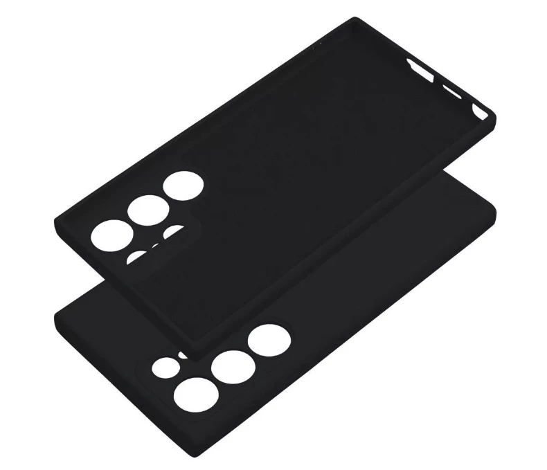 Telforceone Silikoninis dėklas skirtas Samsung Galaxy S24 Ultra telefonui, juodas