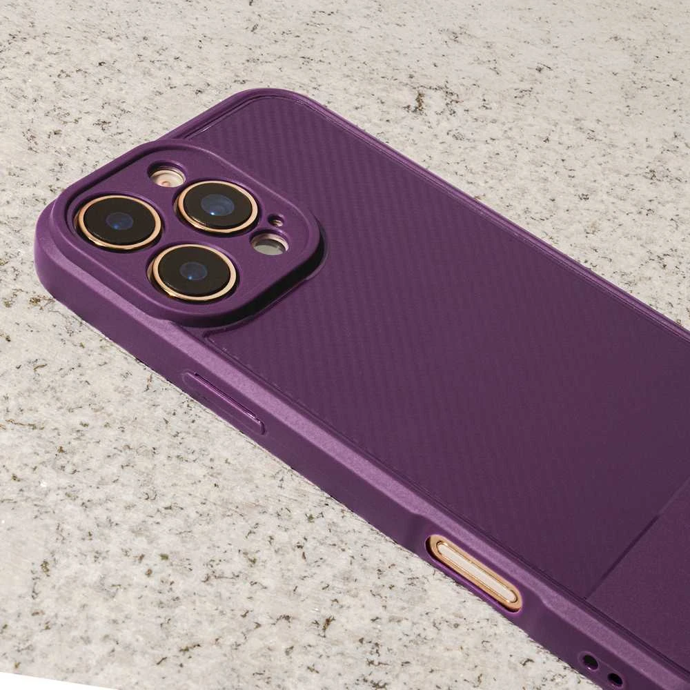 Dėklas TFO Telforceone Simple Carbon case for Xiaomi Redmi 14C 4G/ 14C 5G / Redmi A4 / POCO C75 violetinė