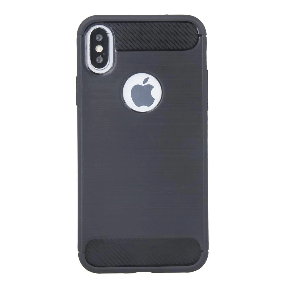 Greengo TelForceone Paprastas juodas "iPhone X / XS" dėklas