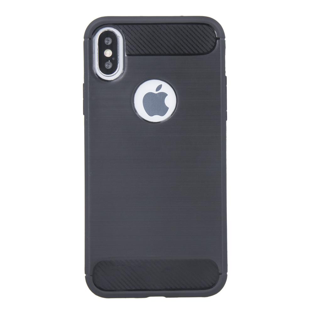 Greengo TelForceone Paprastas juodas "iPhone XR" dėklas