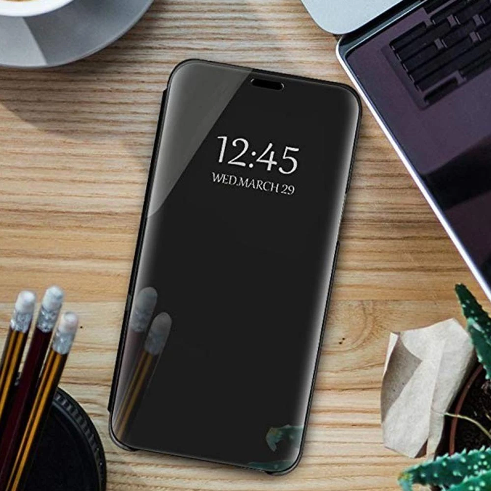 TelForceone Smart Clear View dėklas skirtas Xiaomi Redmi 10A, juodas