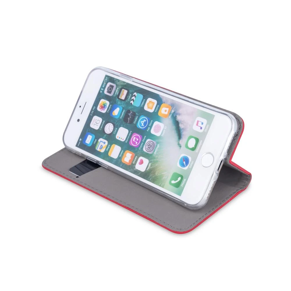TelForceone Smart Magnetic dėklas skirtas Realme C21Y / C25Y, raudonas