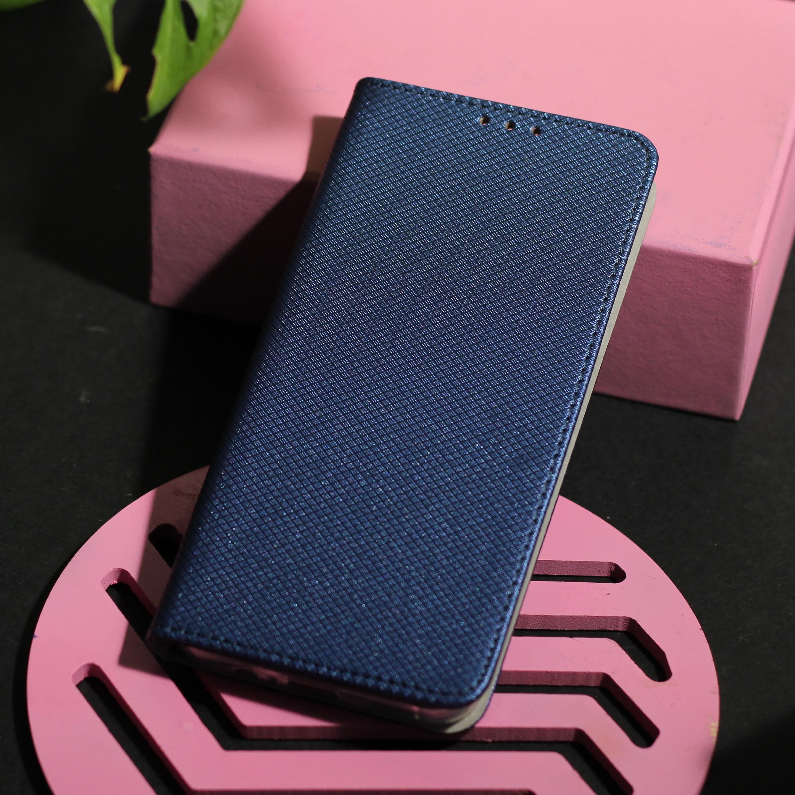 iLike TelForceone Smart Magnet dėklas, skirtas Xiaomi Poco M4 Pro 4G tamsiai mėlynas