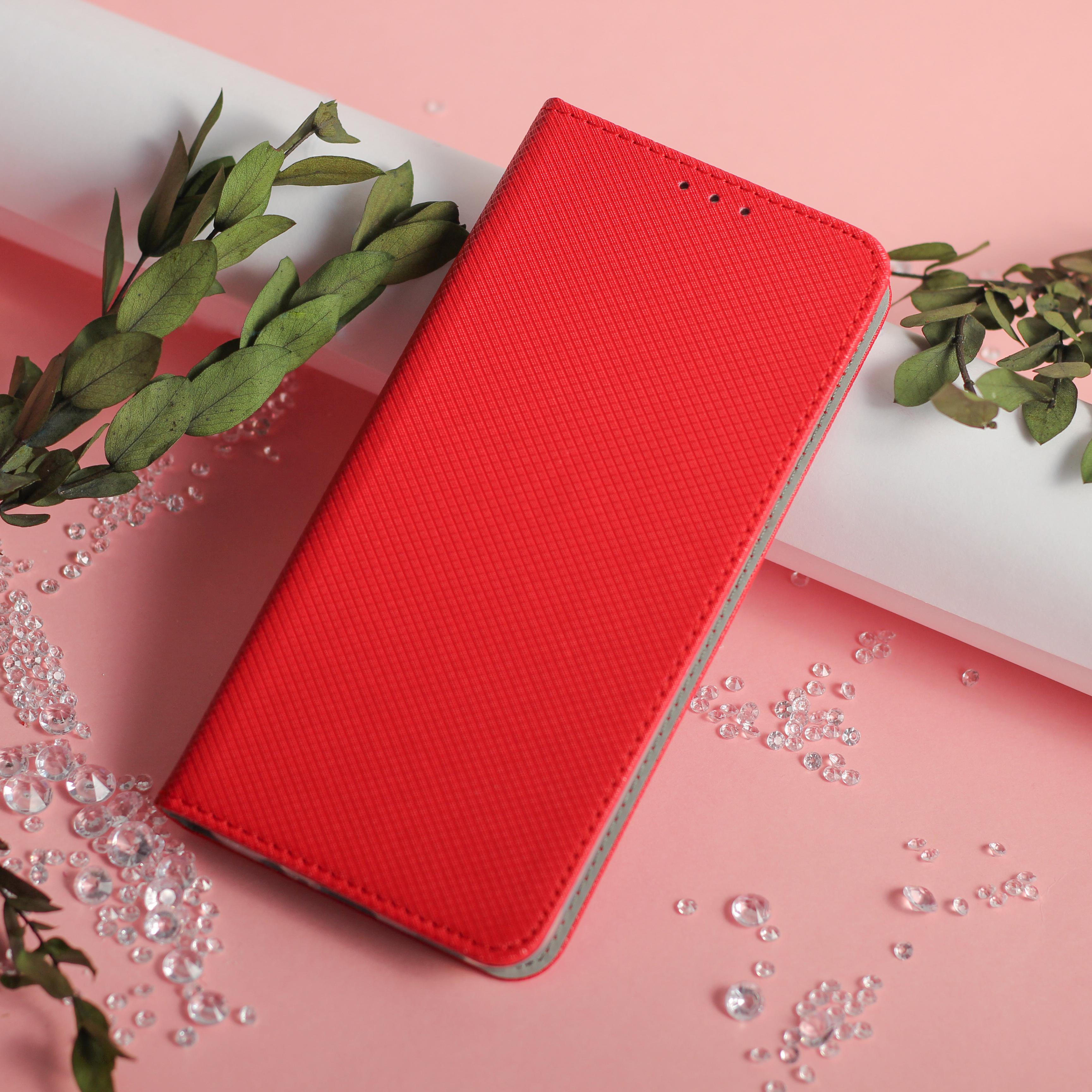 iLike TelForceone Smart Magnet dėklas Xiaomi Poco M4 Pro 4G raudonas
