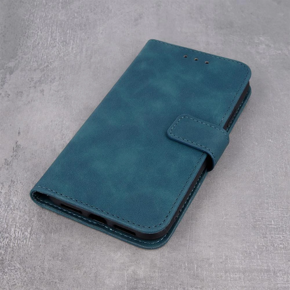 Dark Smart Velvet dėklas, skirtas iPhone 14 Pro 6,1" tamsiai žalias