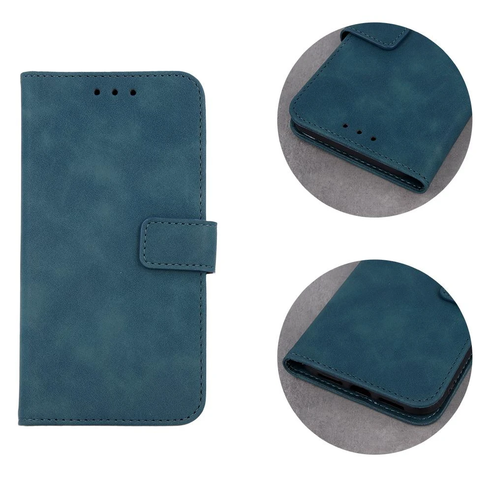 Dark Smart Velvet dėklas, skirtas iPhone 14 Pro 6,1" tamsiai žalias