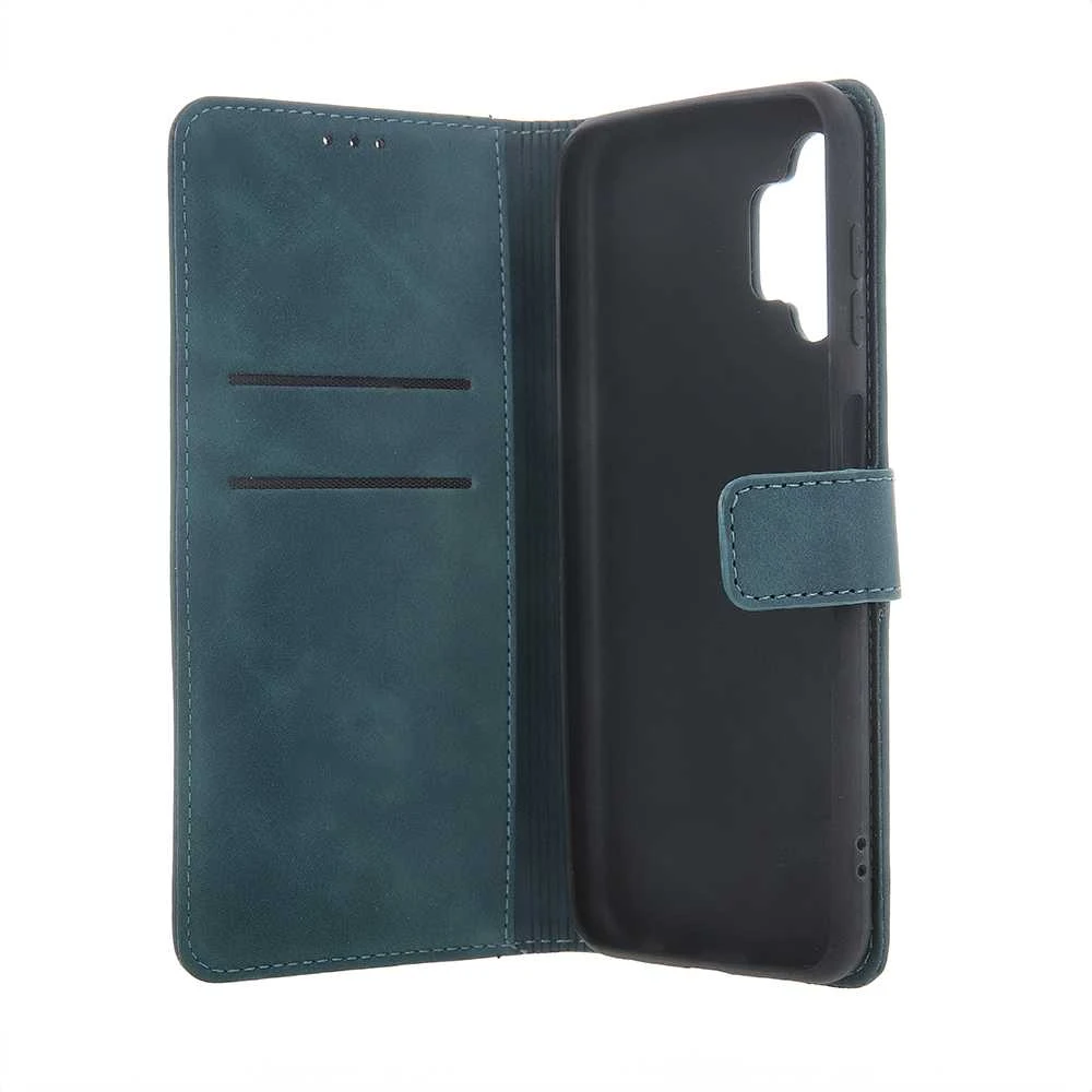 Dark Smart Velvet dėklas, skirtas iPhone 14 Pro 6,1" tamsiai žalias