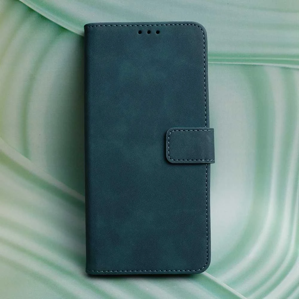Dark Smart Velvet dėklas, skirtas iPhone 14 Pro 6,1" tamsiai žalias