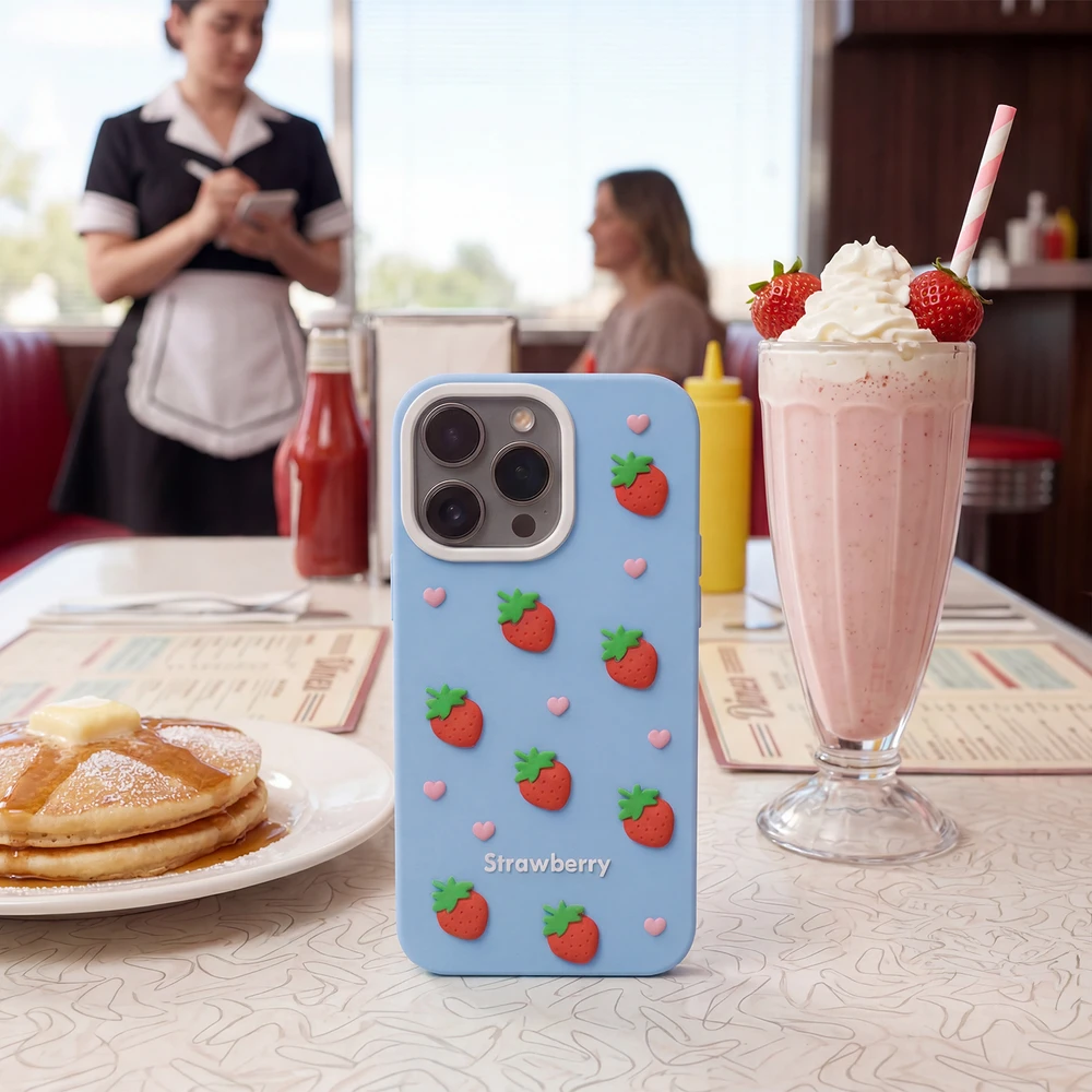 TFO Telforceone Braškių spalvos dėklas, skirtas „iPhone 11“, mėlynas