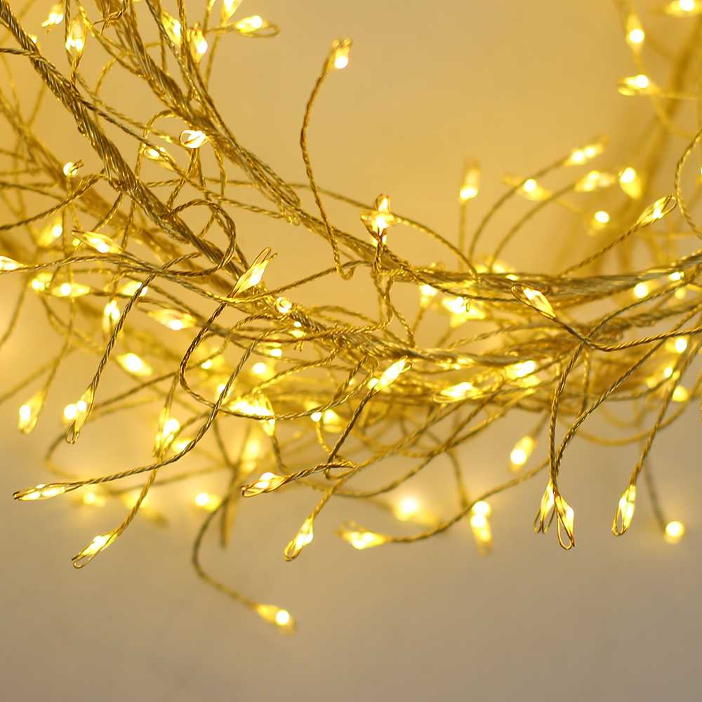 TelForceone String Light GOLDEN TWIG CLF-03 480LED šiltai balta 3m + 5m Forever Light