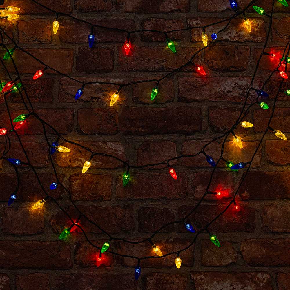 TelForceone Styginių šviesos PINE CONE 100LED 8m daugiaspalvis Forever Light