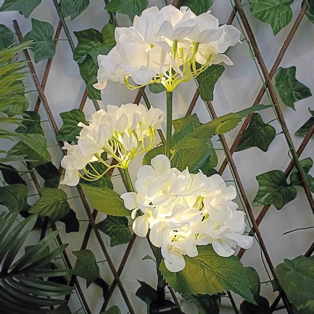 TelForceone SUNARI saulės lempa LED FLS-93 Hydrangeas 3000K 600mAh Li-Ion Forever Light