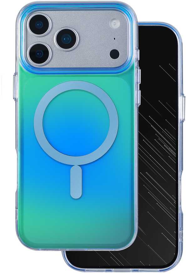Telforceone „Tecto Shield Aurora“ dėklas, skirtas „iPhone 17 Pro Max 6,9“ / „18 Pro Max 6,9“; mėlynas