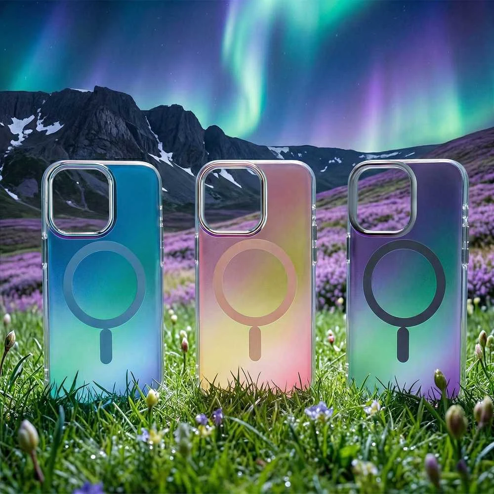 Telforceone „Tecto Shield Aurora“ dėklas, skirtas „iPhone 17 Pro Max 6,9“ / „18 Pro Max 6,9“; mėlynas