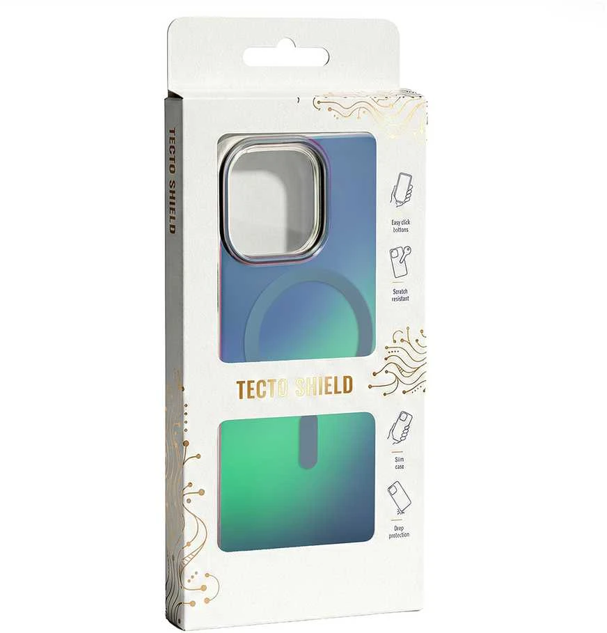 Telforceone „Tecto Shield Aurora“ dėklas, skirtas „iPhone 17 Pro Max 6,9“ / „18 Pro Max 6,9“; mėlynas