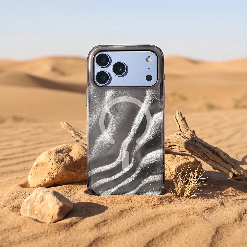Dėklas Telforceone Tecto Shield Desert Mag case for iPhone 17 Pro Max 6,9" / 18 Pro Max 6,9" sidabrinis