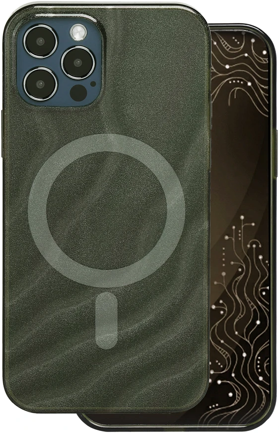 Tecto Shield Desert Mag dėklas, skirtas iPhone 12 / 12 Pro 6,1" tamsiai alyvuogių spalvos