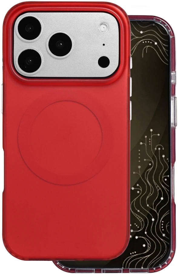 Dėklas Telforceone Tecto Shield Mistiq Mag case for iPhone 17 Pro 6,3" / 18 Pro 6,3" red
