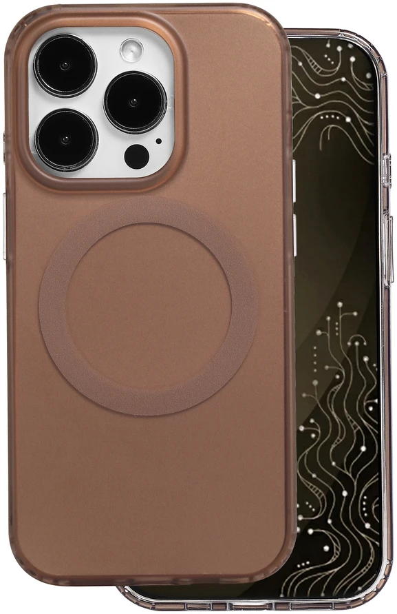 Dėklas Telforceone Tecto Shield Mistiq Mag case for iPhone 14 Pro 6,1" ruda