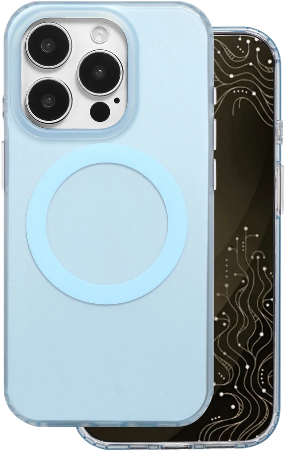Dėklas Telforceone Tecto Shield Mistiq Mag case for iPhone 15 Pro 6,1" mėlynas