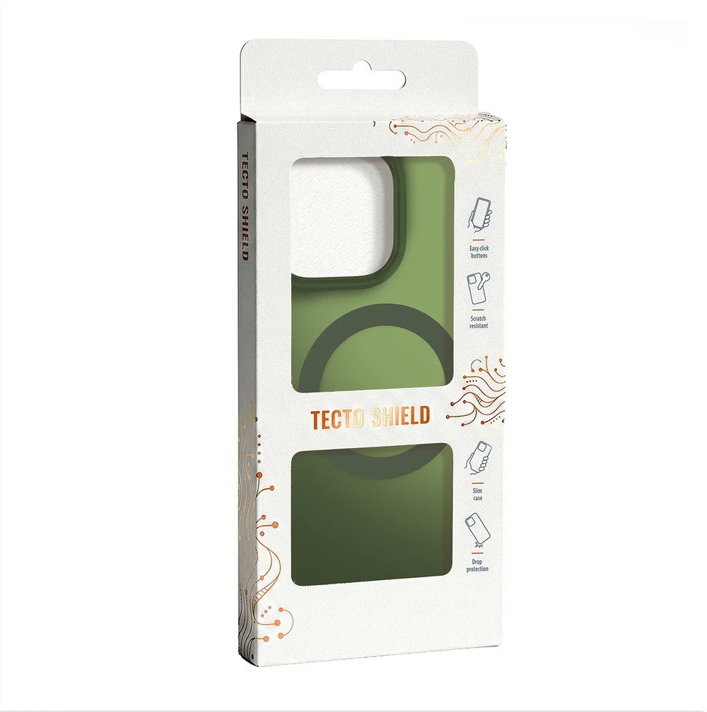Dėklas Telforceone Tecto Shield Mistiq Mag case for iPhone 16 Pro Max 6,9" olive