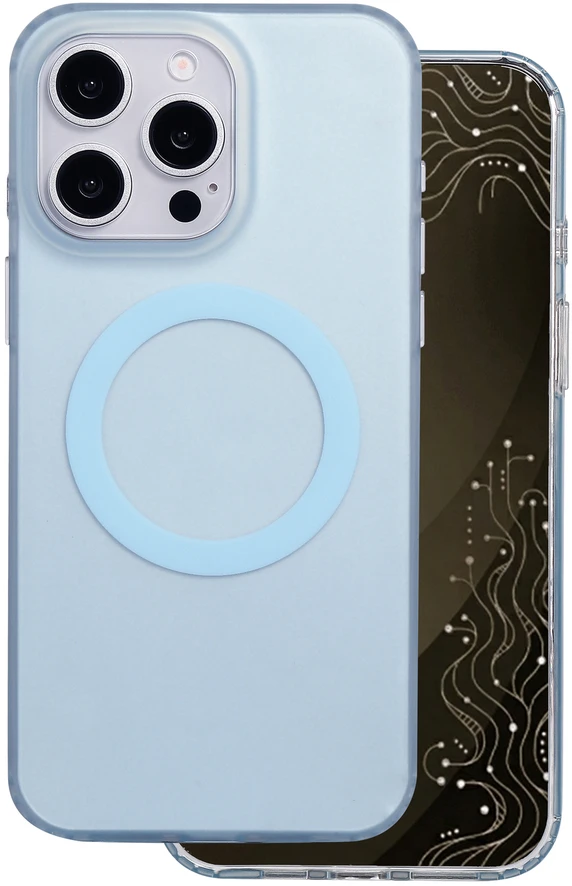 Telforceone Tecto Shield Mistiq Mag dėklas, skirtas iPhone 15 Pro Max 6,7", mėlynas