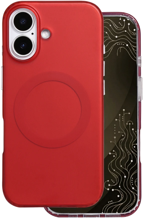 Dėklas Telforceone Tecto Shield Mistiq Mag case for iPhone 17 6,3" red