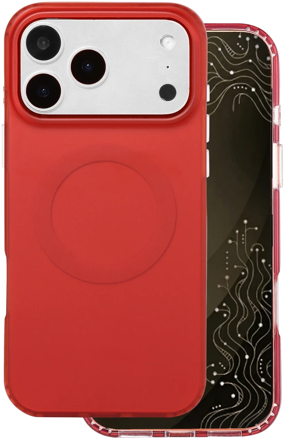 Dėklas Telforceone Tecto Shield Mistiq Mag case for iPhone 17 Pro Max 6,9" / 18 Pro Max 6,9" red