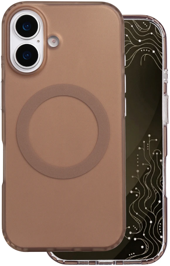 Dėklas Telforceone Tecto Shield Mistiq Mag case for iPhone 16 6,1" ruda