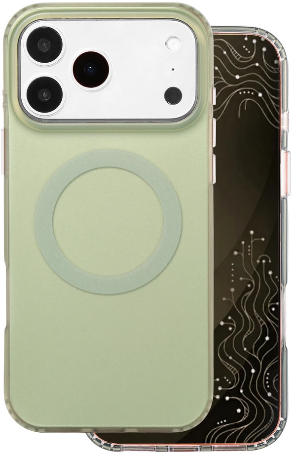 Dėklas Telforceone Tecto Shield Mistiq Mag case for iPhone 17 Pro Max 6,9" / 18 Pro Max 6,9" olive