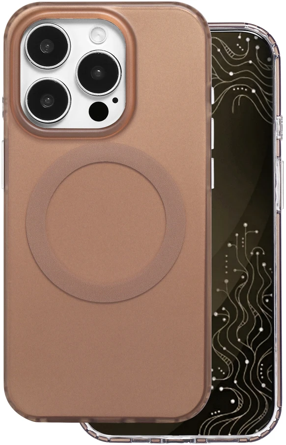 Dėklas Telforceone Tecto Shield Mistiq Mag case for iPhone 15 Pro 6,1" ruda