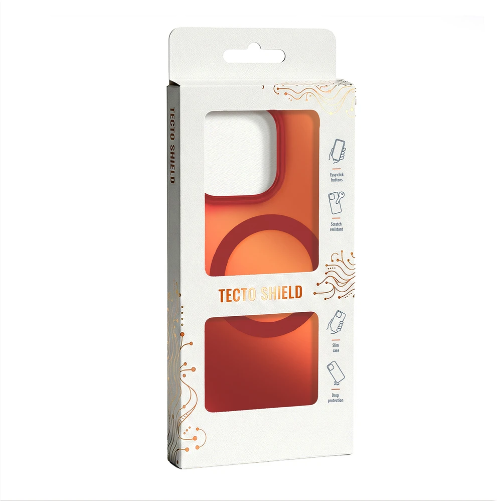 Dėklas Telforceone Tecto Shield Mistiq Mag case for iPhone 17 6,3" red