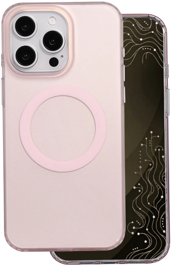 Dėklas Telforceone Tecto Shield Mistiq Mag case for iPhone 15 Pro 6,1" pink