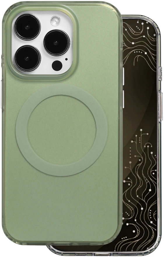 Dėklas Telforceone Tecto Shield Mistiq Mag case for iPhone 14 Pro 6,1" olive