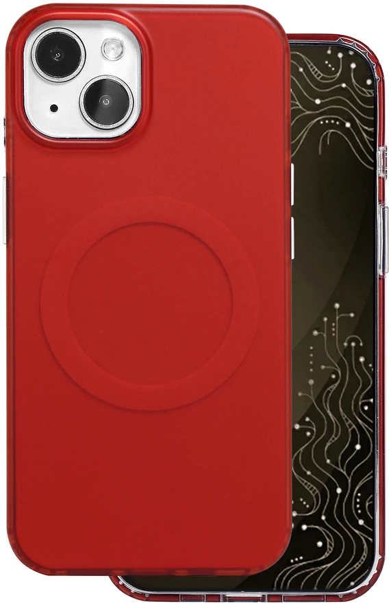 Dėklas Telforceone Tecto Shield Mistiq Mag case for iPhone 15 6,1" red