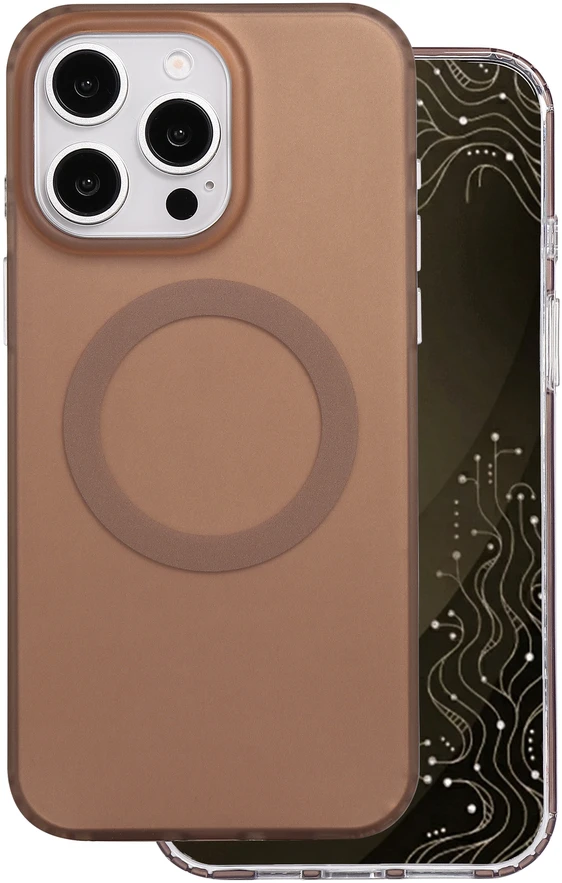 Dėklas Telforceone Tecto Shield Mistiq Mag case for iPhone 15 Pro Max 6,7" ruda