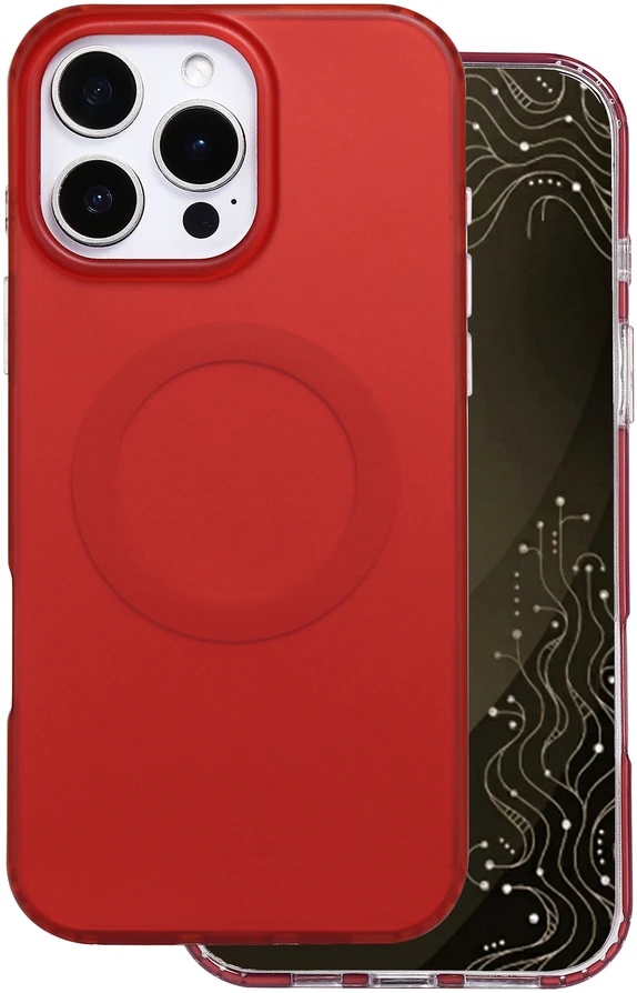 Dėklas Telforceone Tecto Shield Mistiq Mag case for iPhone 16 Pro Max 6,9" red