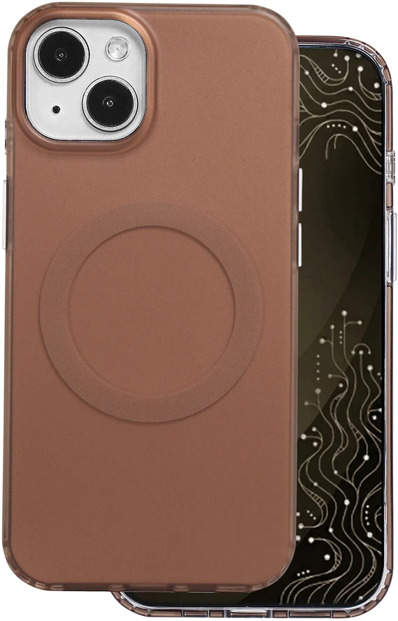 Dėklas Telforceone Tecto Shield Mistiq Mag case for iPhone 13 / 14 6,1" ruda