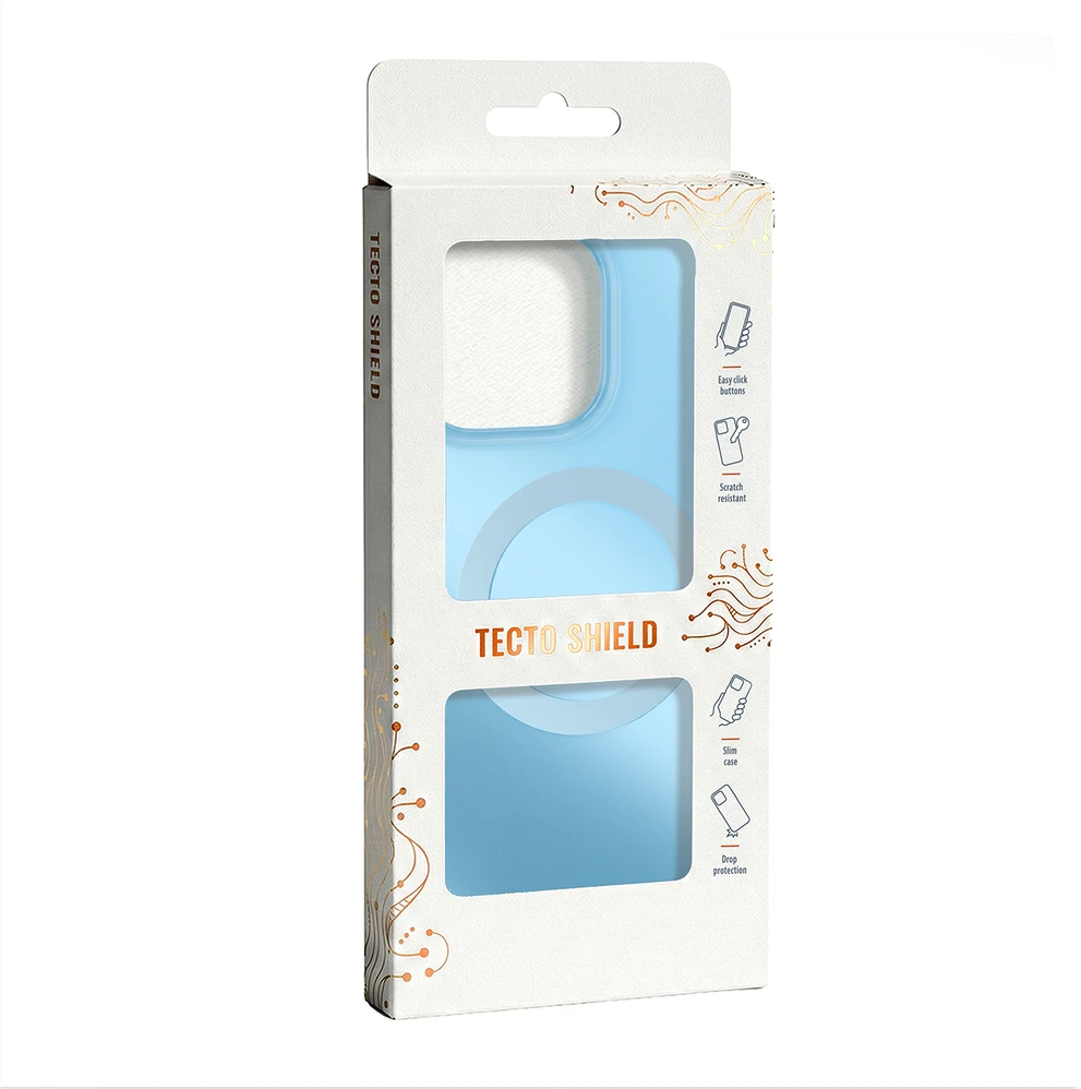 Dėklas Telforceone Tecto Shield Mistiq Mag case for iPhone 15 Pro 6,1" mėlynas