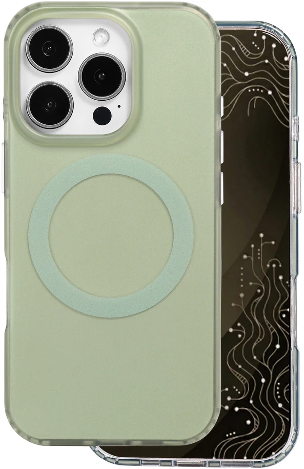 Dėklas Telforceone Tecto Shield Mistiq Mag case for iPhone 16 Pro 6,3" olive