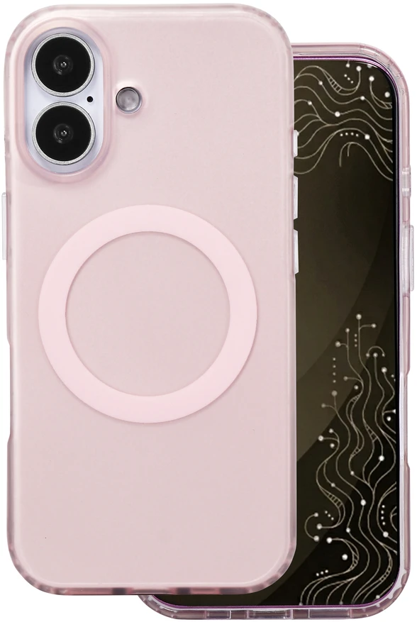 Dėklas Telforceone Tecto Shield Mistiq Mag case for iPhone 17 6,3" pink