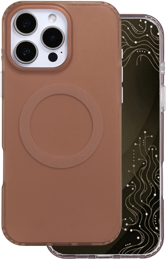 Dėklas Telforceone Tecto Shield nakładka Mistiq Mag case for iPhone 16 Pro Max 6,9" ruda