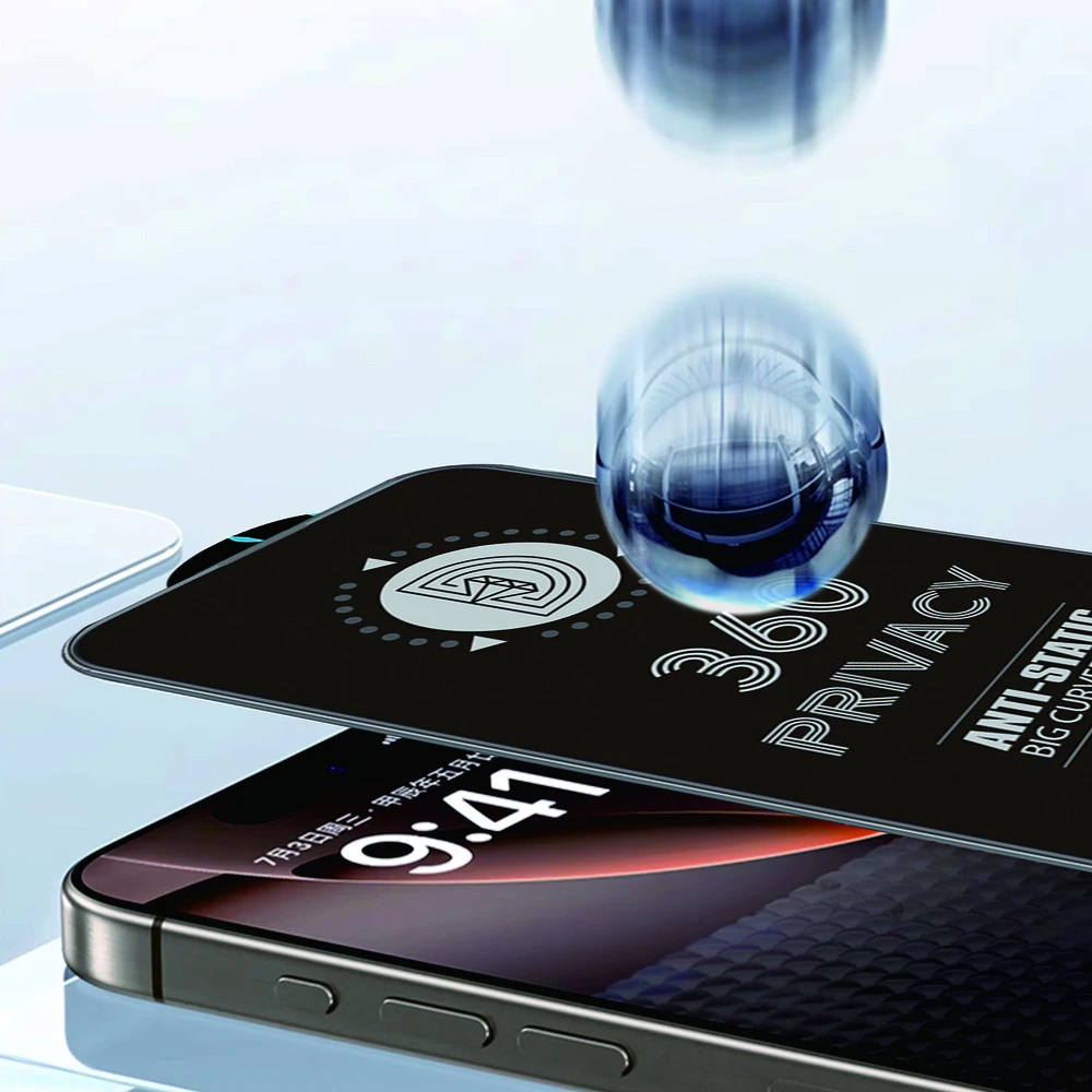 TFO „Telforceone“ grūdintas stiklas „Privacy 360“, skirtas „Samsung Galaxy S26 Plus“.